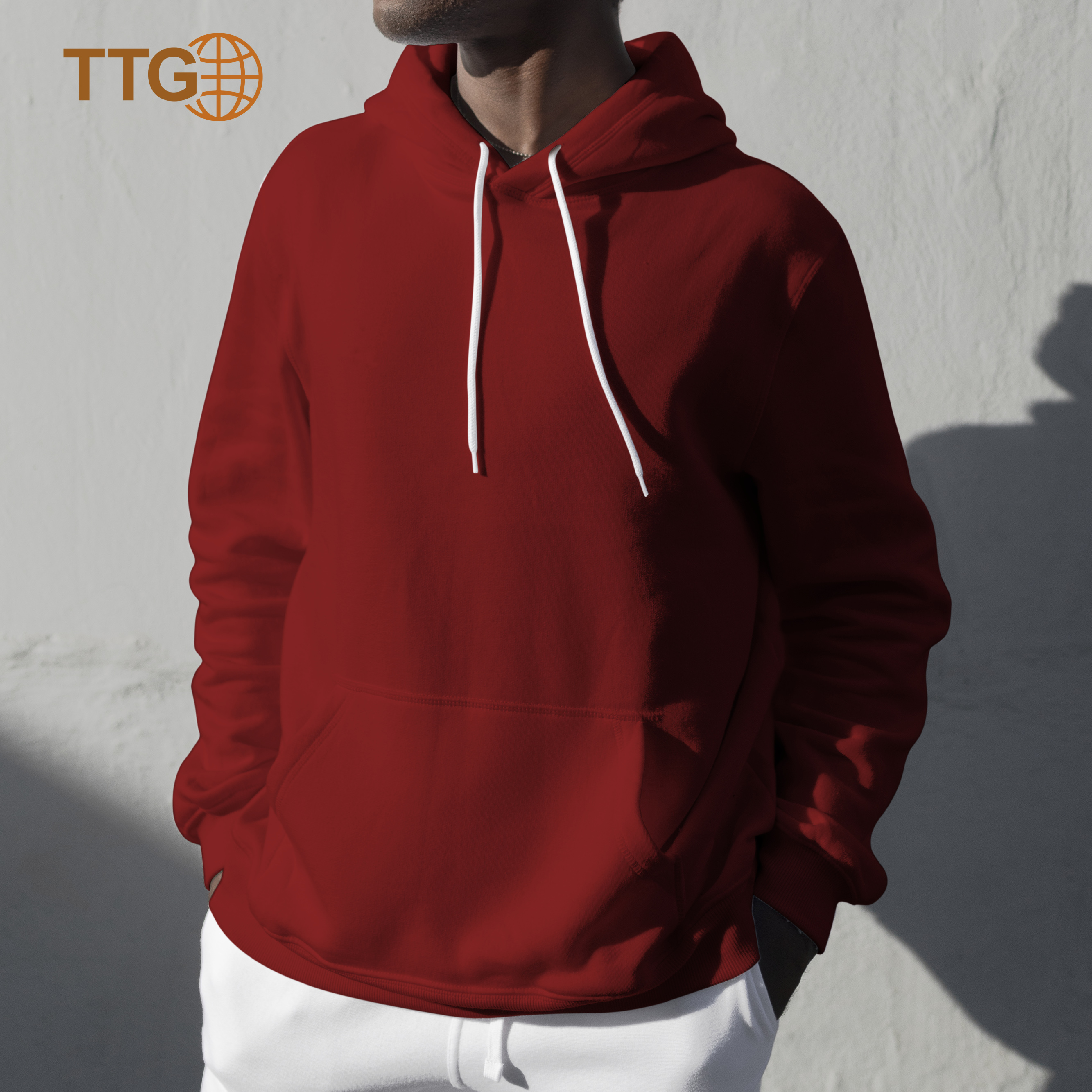 Bff Printed On Red Hoodie
